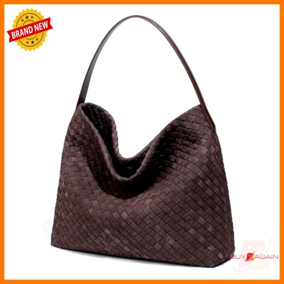 Slouchy Suede Hobo Bag with Top Handle and Crossbody Strap